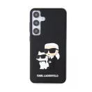 Karl Lagerfeld 3D Rubber Karl&Choupette Samsung Galaxy S24+ tok, fekete
