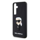 Karl Lagerfeld 3D Rubber Ikonik Samsung Galaxy S24 tok, fekete