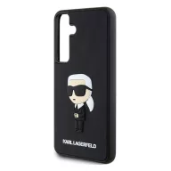   Karl Lagerfeld 3D Rubber Ikonik Samsung Galaxy S24 tok, fekete