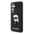 Karl Lagerfeld 3D Rubber Ikonik Samsung Galaxy S24 tok, fekete