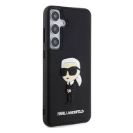   Karl Lagerfeld 3D Rubber Ikonik Samsung Galaxy S24+ tok, fekete