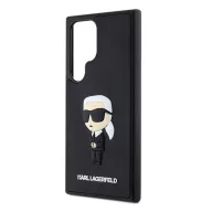   Karl Lagerfeld 3D Rubber Ikonik Samsung Galaxy S24 Ultra tok, fekete