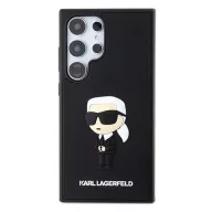   Karl Lagerfeld 3D Rubber Ikonik Samsung Galaxy S24 Ultra tok, fekete