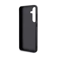   Karl Lagerfeld Saffiano Karl & Choupette Metal Pin Samsung Galaxy S24 tok, fekete
