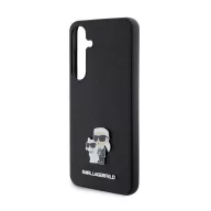   Karl Lagerfeld Saffiano Karl & Choupette Metal Pin Samsung Galaxy S24+ tok, fekete