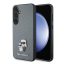 Karl Lagerfeld Saffiano Karl & Choupette Metal Pin Samsung Galaxy S24+ tok, szürke
