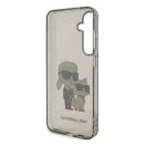 Karl Lagerfeld Glitter Karl&Choupette Samsung Galaxy S24+ tok, fekete