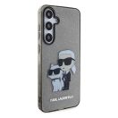 Karl Lagerfeld Glitter Karl&Choupette Samsung Galaxy S24+ tok, fekete