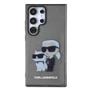 Karl Lagerfeld Glitter Karl&Choupette Samsung Galaxy S24 Ultra tok, fekete
