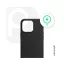 Phoner Apple iPhone 15 Pro Max Magsafe szilikon tok, fekete