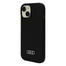 Audi Apple iPhone 14 Plus / 15 Plus szilikon tok, fekete