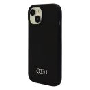 Audi Apple iPhone 13 / 14 / 15 szilikon tok, fekete