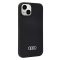 Audi Apple iPhone 13 / 14 / 15 szilikon tok, sötétszürke