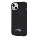 Audi Apple iPhone 13 / 14 / 15 szilikon tok, sötétszürke