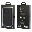 Audi GT Synthetic Leather Apple iPhone 15 Pro tok, fekete