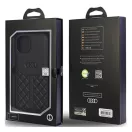 Audi Genuine Leather iPhone 13 / 14 / 15 tok, fekete