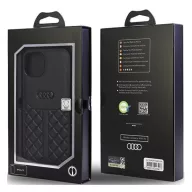 Audi Genuine Leather iPhone 13 / 14 / 15 tok, fekete