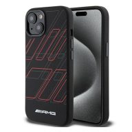   AMG Large Rhombuses Apple iPhone 13 / 14 / 15 Magsafe tok, fekete