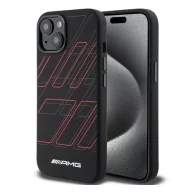   AMG Large Rhombuses Apple iPhone 14 Plus / 15 Plus Magsafe tok, fekete