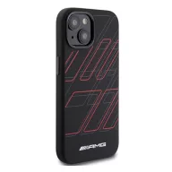   AMG Large Rhombuses Apple iPhone 14 Plus / 15 Plus Magsafe tok, fekete