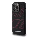 AMG Large Rhombuses Pattern Apple iPhone 15 Pro Magsafe tok, fekete