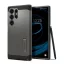 Spigen Tough Armor Samsung Galaxy S24 Ultra tok, Gunmetal, szürke