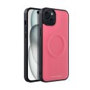 Roar Morning Magsafe Apple iPhone  15 Plus  eco bőr tok, rózsaszín