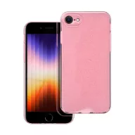   Clear 2mm Apple iPhone 7 / 8 / SE 2020/ SE 2022 csillámos tok, rózsaszín