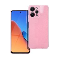 Clear 2mm Xiaomi Redmi 12 4G csillámos tok, rózsaszín