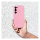 Clear 2mm Samsung Galaxy S24 csillámos tok, rózsaszín