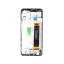 Samsung Galaxy A23 LCD modul kerettel, OEM jellegű, fekete ( A235 )