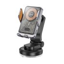 Hoco HW8 wireless autós tartó 15W, fekete