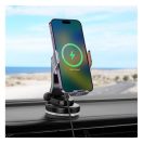 Hoco HW8 wireless autós tartó 15W, fekete