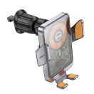 Hoco HW7 wireless autós tartó szellőzőrácsba 15W, szürke