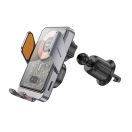 Hoco HW7 wireless autós tartó szellőzőrácsba 15W, szürke