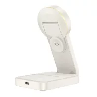 Hoco CQ3 wireless töltő 3in1 15W, MagSafe, fehér