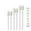 4smarts PremiumCord USB-C / USB-C töltő- és adatkábel szett,  60W, 3x0.5M+1.5M+3M, fehér / ezüst