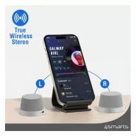   4smarts SoundForce MagSafe kompatibilis bluetooth hangszóró, ezüst / szürke