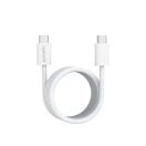 4smarts RollUp USB / USB-C mágnesesen feltekerhető töltő- és adatkábel, 1.5m, fehér