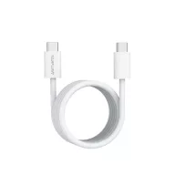   4smarts RollUp USB / USB-C mágnesesen feltekerhető töltő- és adatkábel, 1.5m, fehér