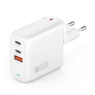   4smarts GaN Flex töltő adapter 2xUSB-C + 1 USB-A, 65W, fehér