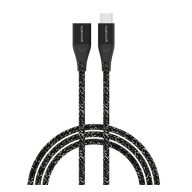   4smarts Extension USB / USB-C hosszabbító kábel / adapter, 60W, 1.5m, fekete / szürke