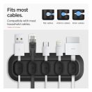 Spigen LD101 mágneses kábel tartó, fekete