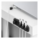 Spigen LD101 mágneses kábel tartó, fekete