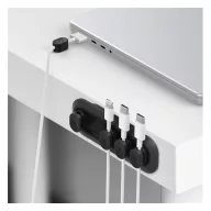 Spigen LD101 mágneses kábel tartó, fekete