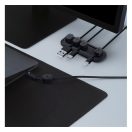 Spigen LD101 mágneses kábel tartó, fekete