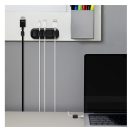 Spigen LD101 mágneses kábel tartó, fekete