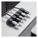 Spigen LD101 mágneses kábel tartó, fekete