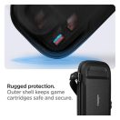 Spigen Rugged Armor Pro Nintendo Switch játékkártya tároló tok, Airtag tartóval, fekete