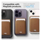Spigen Valentinus Apple iPhone Magsafe kártyatartó, barna (3db kártyához)